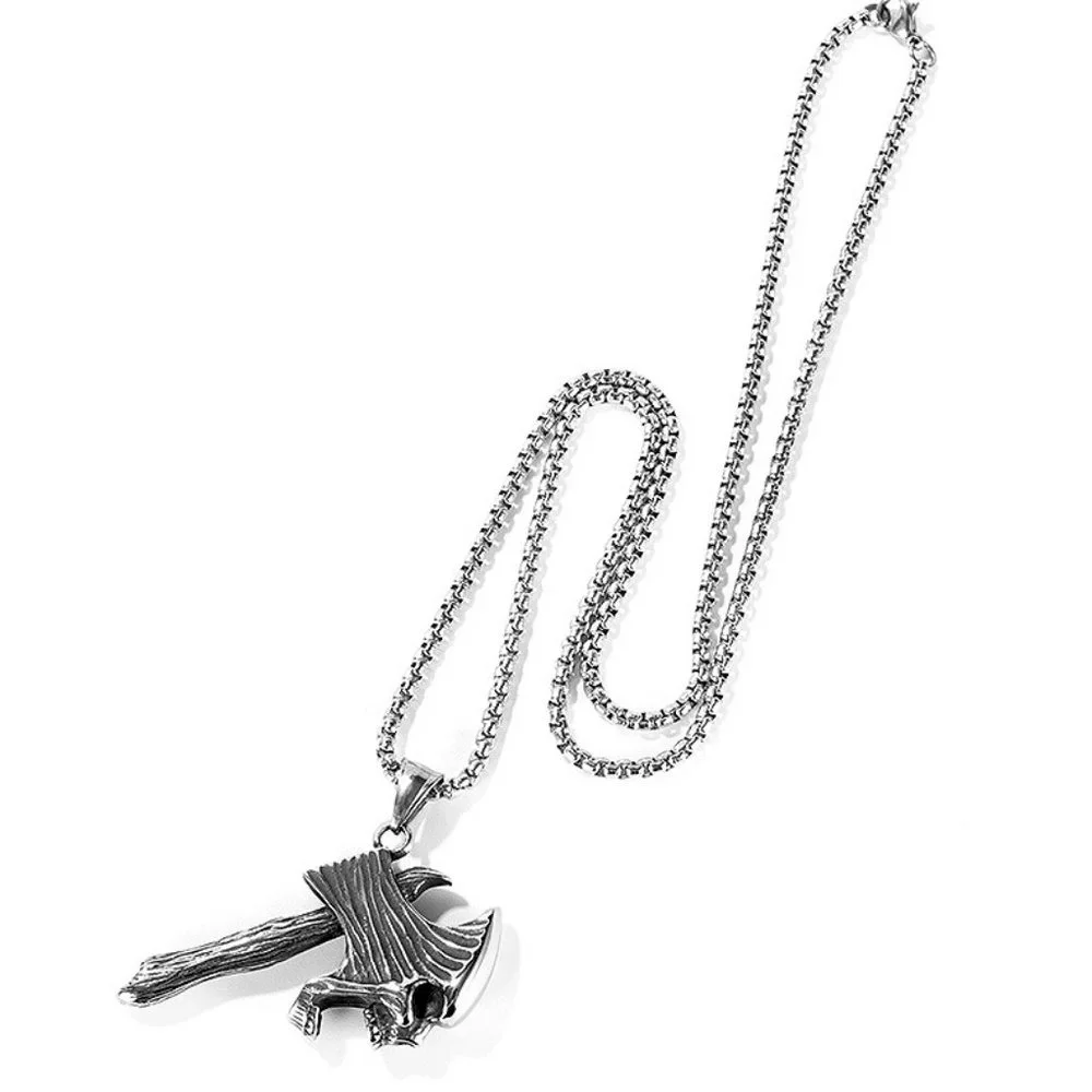 Skull Axe Necklace - Picture 4 of 5